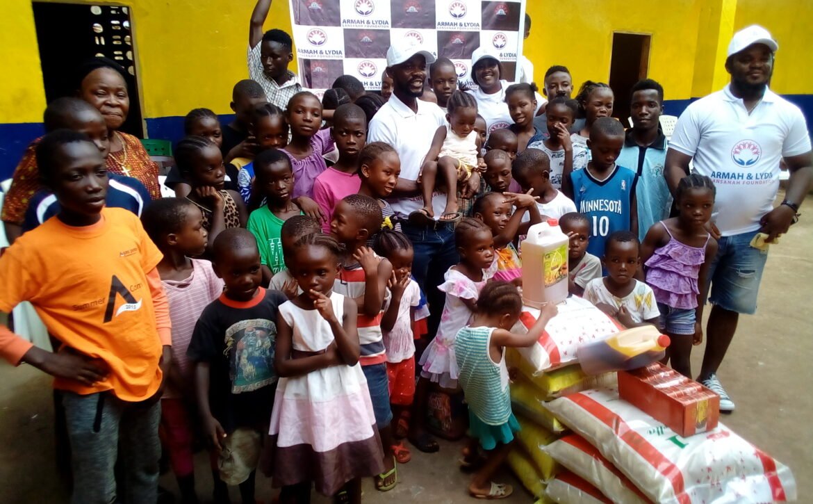 Armah and Lydia Lansanah Foundation put smiles on Mother Victoria Thomas Orphan Home Children