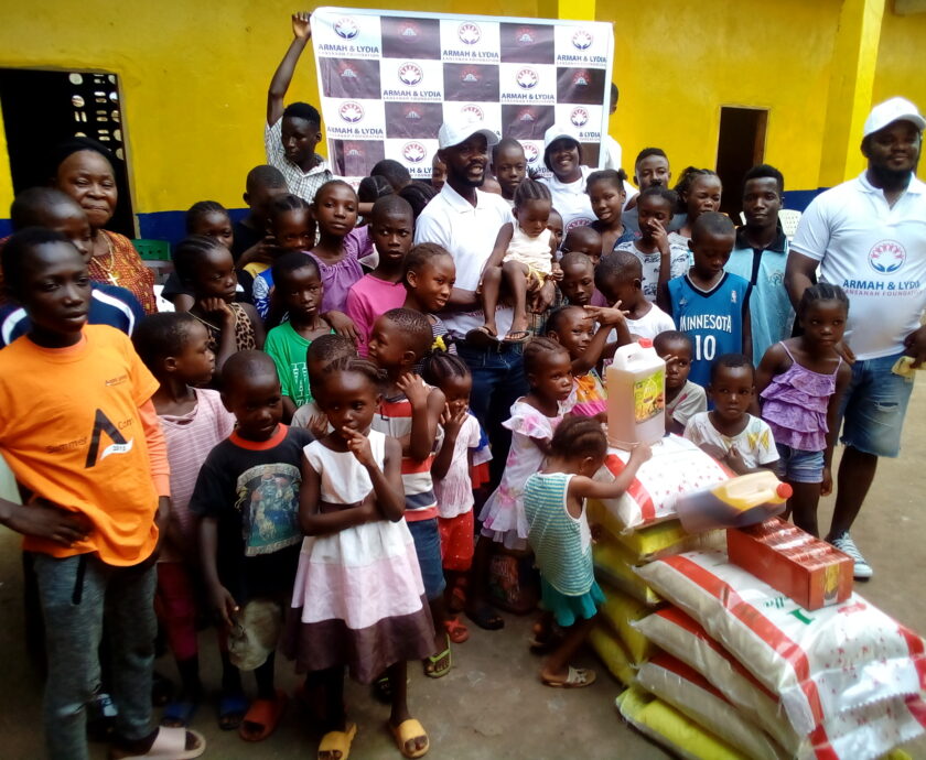 Armah and Lydia Lansanah Foundation put smiles on Mother Victoria Thomas Orphan Home Children