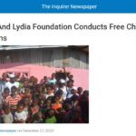 Inquirer Newspaper- Armah And Lydia Foundation Conducts Free Christmas Donations