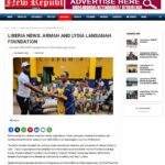 New Republic Liberia - "ARMAH AND LYDIA LANSANAH FOUNDATION"